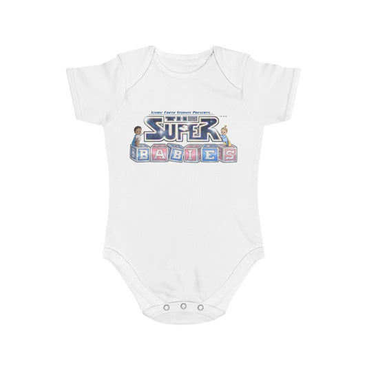 ICONIC EARTH STUDIOS PRESENTS: The Superbabies - Short Sleeve Baby Bodysuit